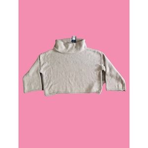 Universal Thread Women's Cowl Neck Pullover Sweater Beige NEW Rolled Edges 2XL